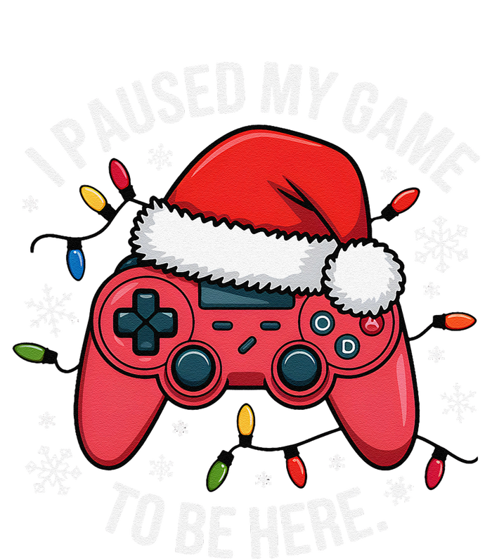 I Paused My Game To Be Here Funny Christmas Controller Gamer Sustainable Beanie