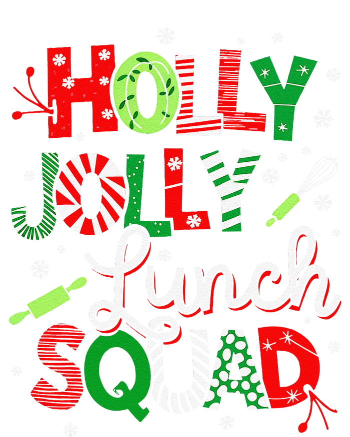 Jolly Lunch Squad Funny Lunch Lady Christmas Lunch Lady T-Shirt