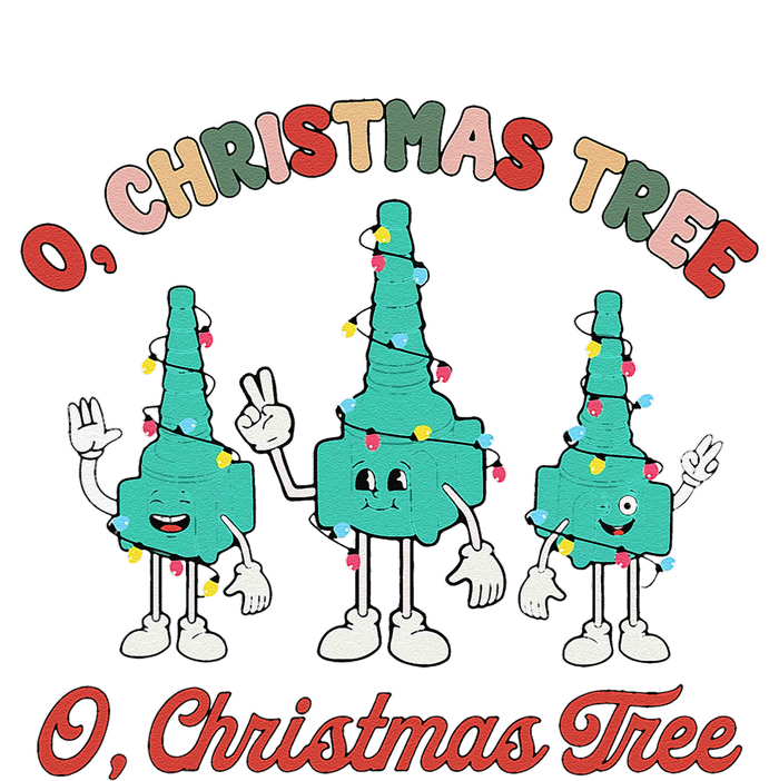 Oh Christmas Tree Xmas Lights Rt Respiratory Therapist T-Shirt