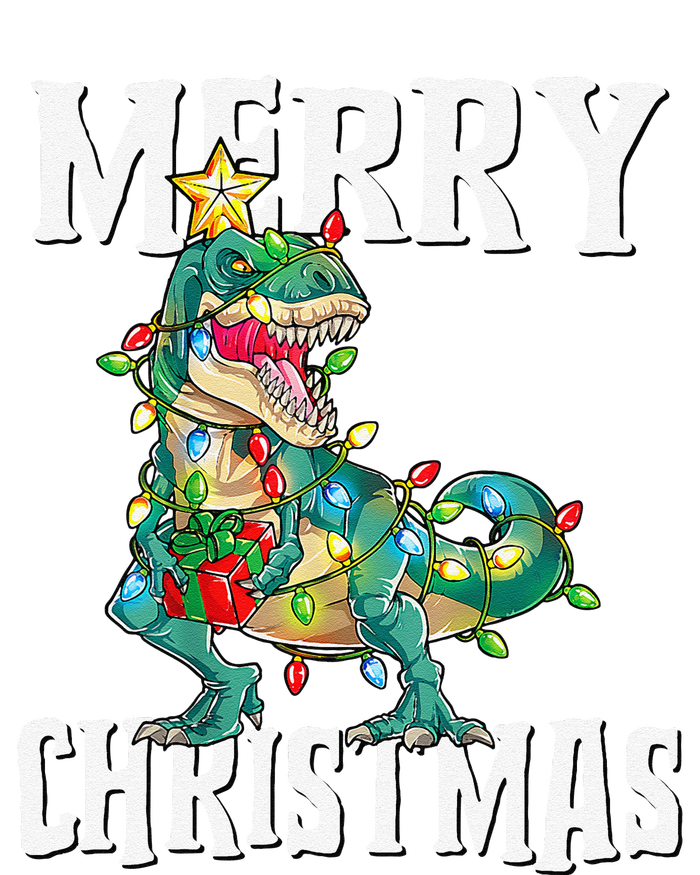 Christmas Dinosaur Tree Rex Pajamas Merry Christmas Boy T-Shirt