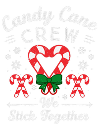 Cute Candy Cane Crew We Stick Together Christmas Adults T-Shirt