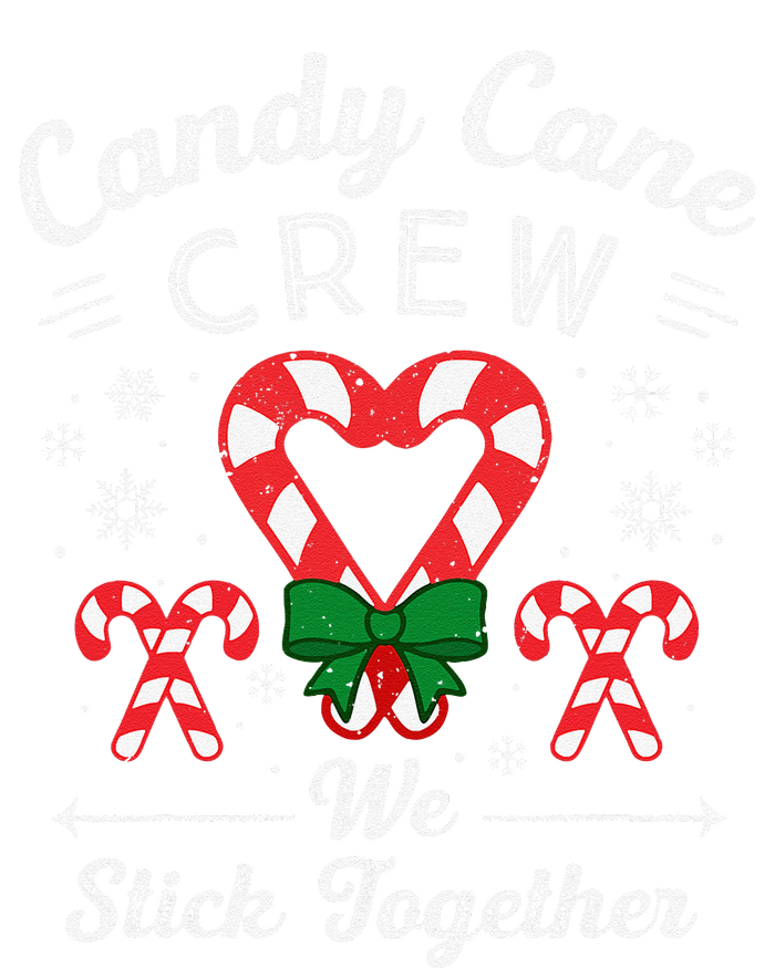 Cute Candy Cane Crew We Stick Together Christmas Adults T-Shirt