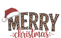 Cute Merry Christmas Leopard Santa Hat Print Xmas Pajamas Gift Bumper Sticker