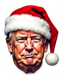 Donald Trump Christmas Funny Maga Santa Hat Funny Gift T-Shirt