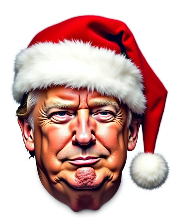 Donald Trump Christmas Funny Maga Santa Hat Funny Gift T-Shirt