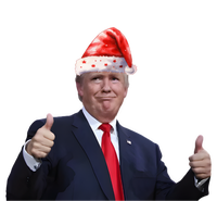 Donald Trump Christmas Funny President 47 Trump Santa Hat Gift T-Shirt