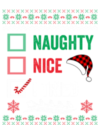 Funny Christmas Nice Naughty I Tried Ugly Red Plaid Gift T-Shirt