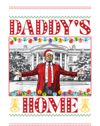 Funny DaddyS Home Trump Ugly Christmas Xmas Pajamas Gift Button