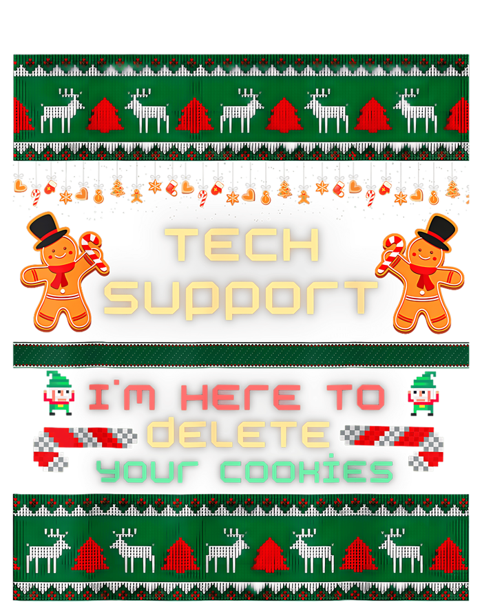 Tech Support IM Here To Delete Your Cookies Christmas Xmas Ladies Essential Tank