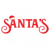 SantaS Favorite Dog Mom Christmas Party Gift Kids Sweatshirt