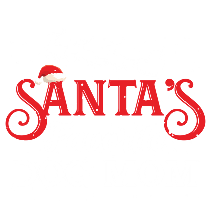 SantaS Favorite Dog Mom Christmas Party Gift Kids Sweatshirt