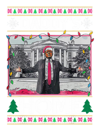 Funny DaddyS Home Trump Ugly Christmas Xmas Gift T-Shirt