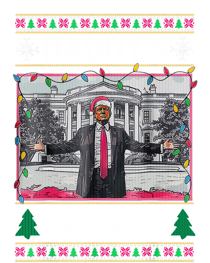 Funny DaddyS Home Trump Ugly Christmas Xmas Gift T-Shirt