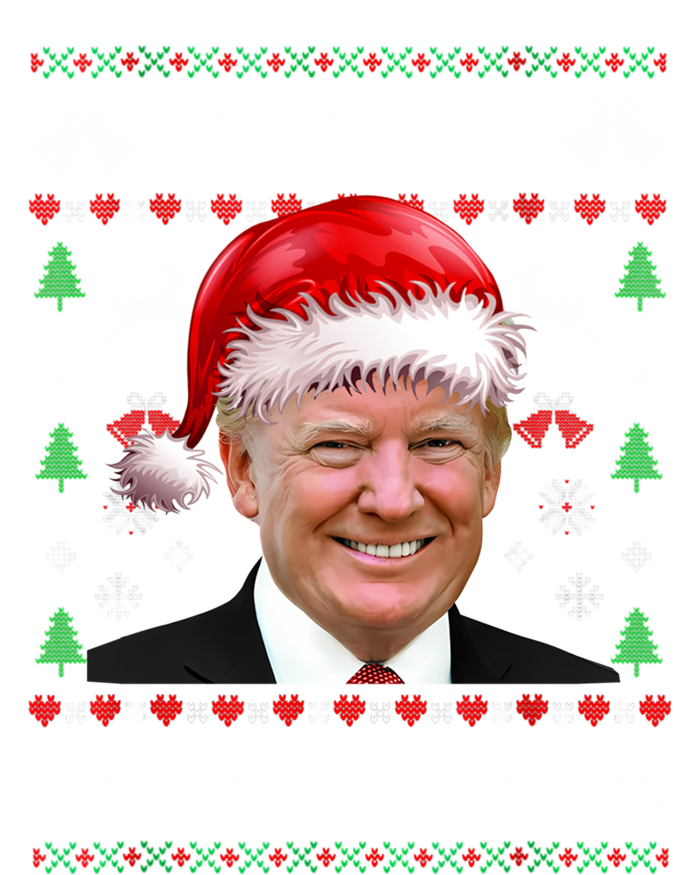 Funny Donald Trump Merry Christmas Family Ugly Xmas Gift Button