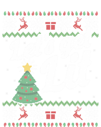 Ugly Christmas Lets Get Lit Funny Tree Funny Gift T-Shirt