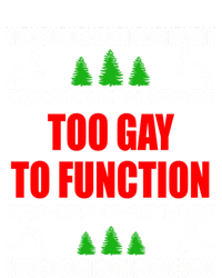 Ugly Christmas Too To Function Lgbtq Holiday Gift Zip Tote Bag