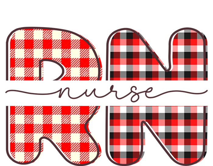 Buffalo Plaid Nurse Print T-Shirt