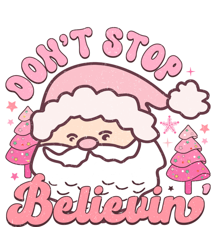 DonT Stop Believin Santa Claus Graphic T-Shirt