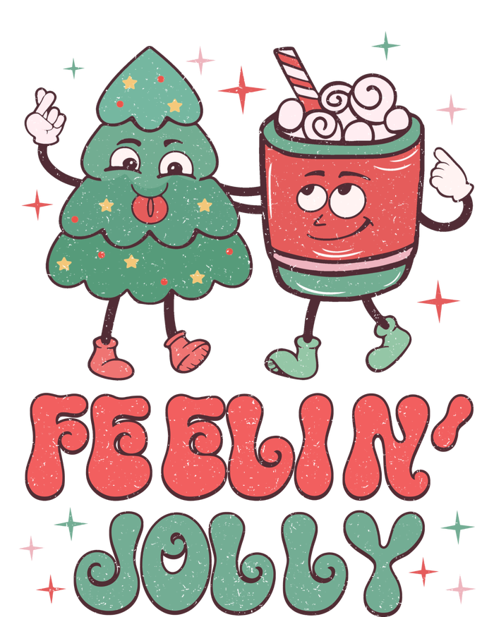 Feelin Jolly Christmas Graphic T-Shirt