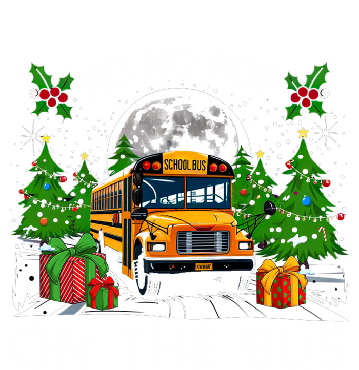 Funny School Bus Driver Ugly Christmas Ho Ho Hop On Bus Funny Gift Tank Top