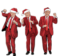 Funny Trump Dance Merry Christmas Santa Hats Trump 2024 Gift Striped Beanie with Solid Band