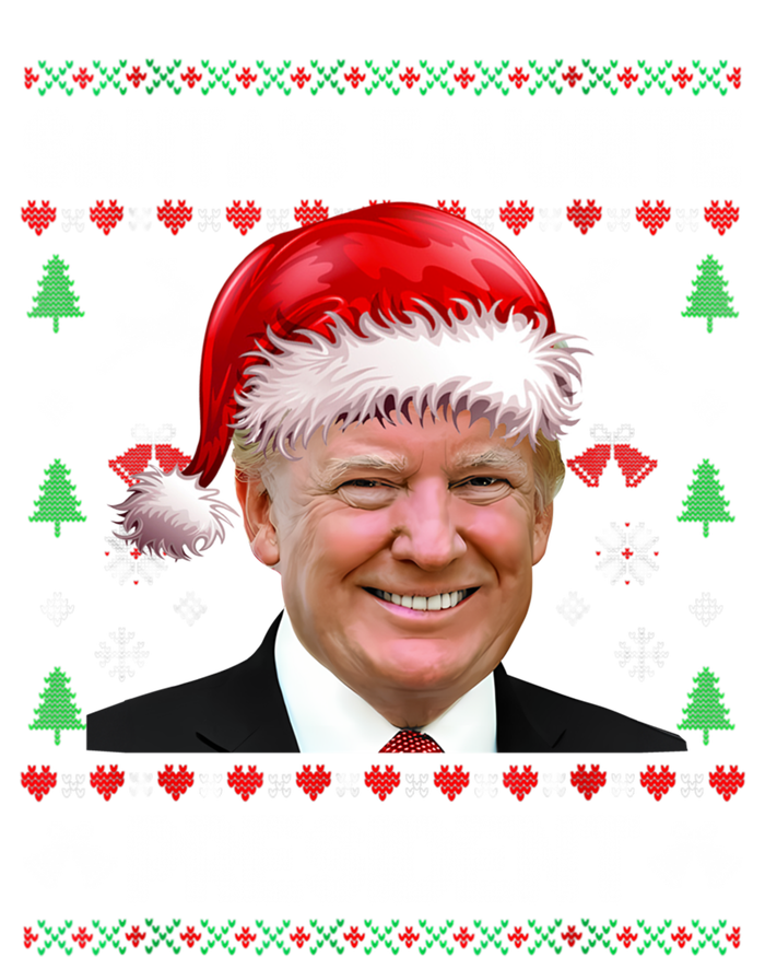 Funny Trump SantaS Favorite President Ugly Xmas Funny Gift Canvas