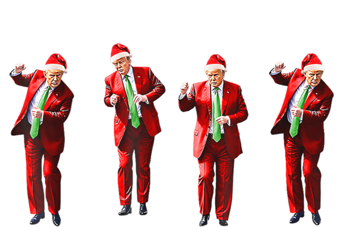 Funny Xmas Pajamas Holiday Santa Claus Christmas Trump Dance Cute Gift Zip Tote Bag