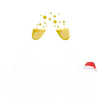 Ho Ho Ho Prosecco Funny Christmas Wine Spirit Holiday Meme Cute Gift Women's Flannel Pajama Set