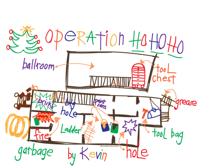 Home Alone 2 Christmas Kevin’S Drawing Operation Ho Ho Ho Gift T-Shirt