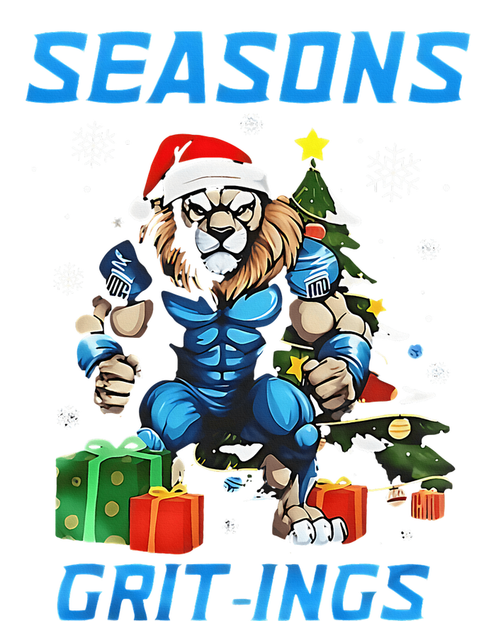 Seasons Grit Ings Lions Christmas Funny Christmas 2024 Tall T-Shirt