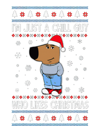 IM Just A Chill Guy Who Likes Christmas Ugly Sweater Long Sleeve Pajama Set