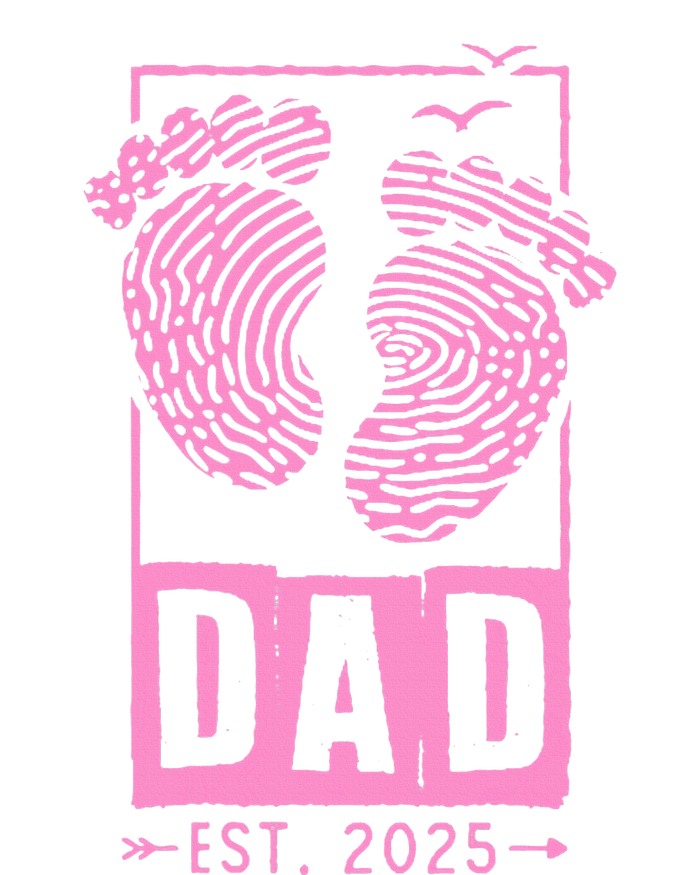 Dad Est 2025 Girl Logo Dad To Be Gifts For 1st Time Dad T-Shirt