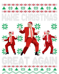 Make Christmas Great Again Santa Trump Dance Ugly Sweater Women's Long Sleeve Flannel Pajama Set 