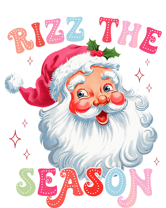 Rizz The Season Funny Christmas Santa Claus Rizzler Women's Pullover Hoodie