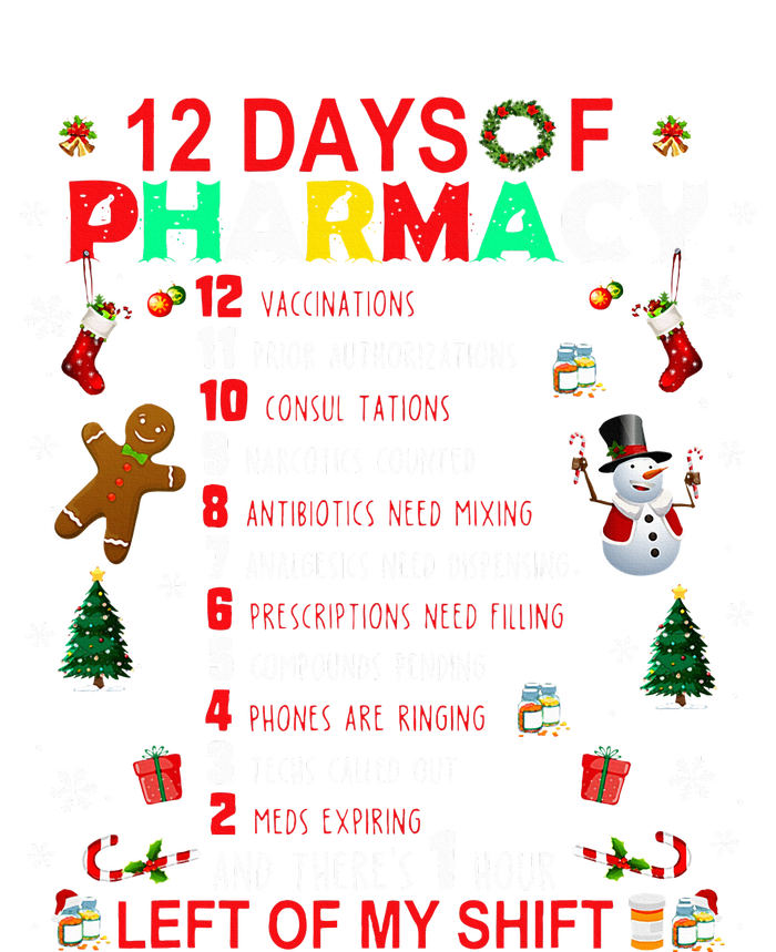 12 Days Of Pharmacy Funny Christmas Pharmacist Tech Xmas Legacy Cool Fit Booney Bucket Hat