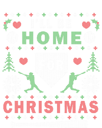 ILl Be Home For Christmas Baseball Ugly Christmas Meaningful Gift Ladies Essential Flowy Tank