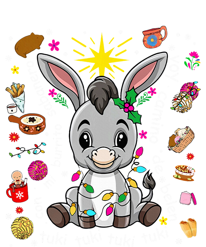 Mi Burrito Sabanero Mexican Christmas Donkey Spanish Xmas T-Shirt