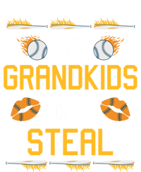 My Grand Hit And Steal Baseball Grandma Softball Grandpa Gift Kids Long Sleeve Shirt