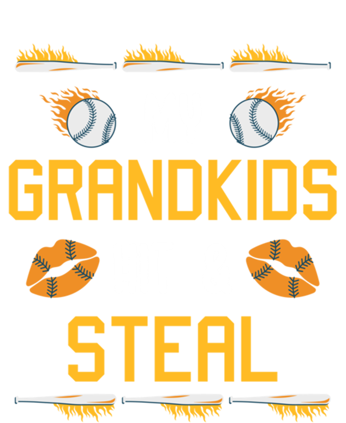 My Grand Hit And Steal Baseball Grandma Softball Grandpa Gift Kids Long Sleeve Shirt