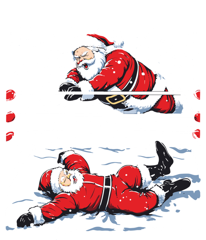 Santa Wrestling Lover Wrestler Christmas Xmas Pajama Gift T-Shirt