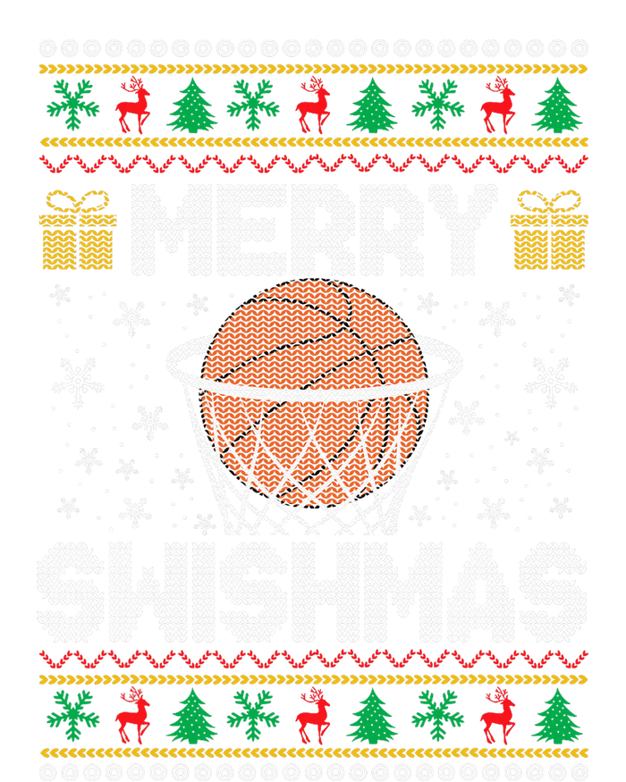 Merry Swishmas Ugly Christmas Sweater Basketball Christmas T-Shirt