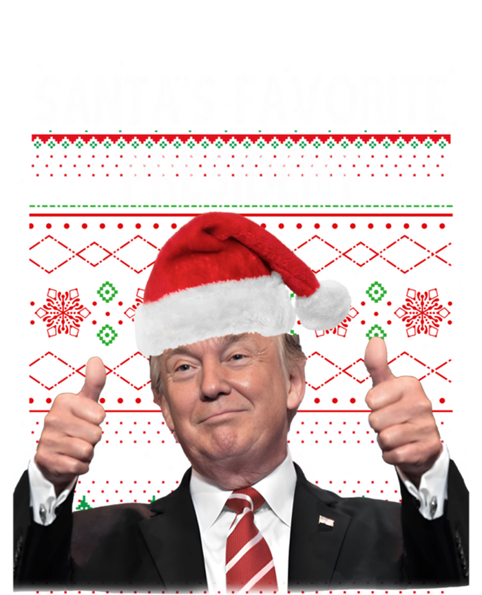 Maga SantaS Favorite President Funny Trump Xmas Pajamas Great Gift T-Shirt