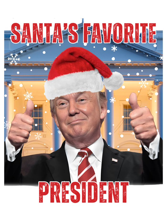 Maga SantaS Favorite President Funny Trump Xmas Pajamas Gift T-Shirt