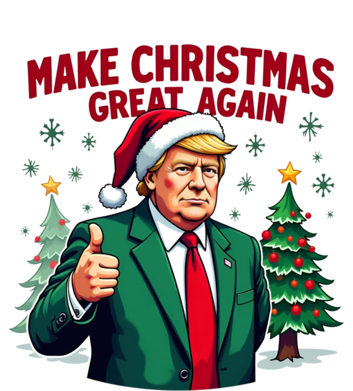 Make Christmas Great Again Funny Santa Trump Santa Hat Gift T-Shirt