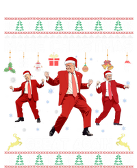 Make Christmas Great Again Santa Trump Dance Ugly Funny Gift Toddler Long Sleeve Shirt