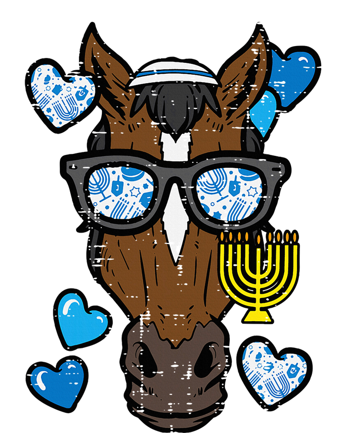 Hanukkah Horse Face Menorah Chanukah Jewish Magnet