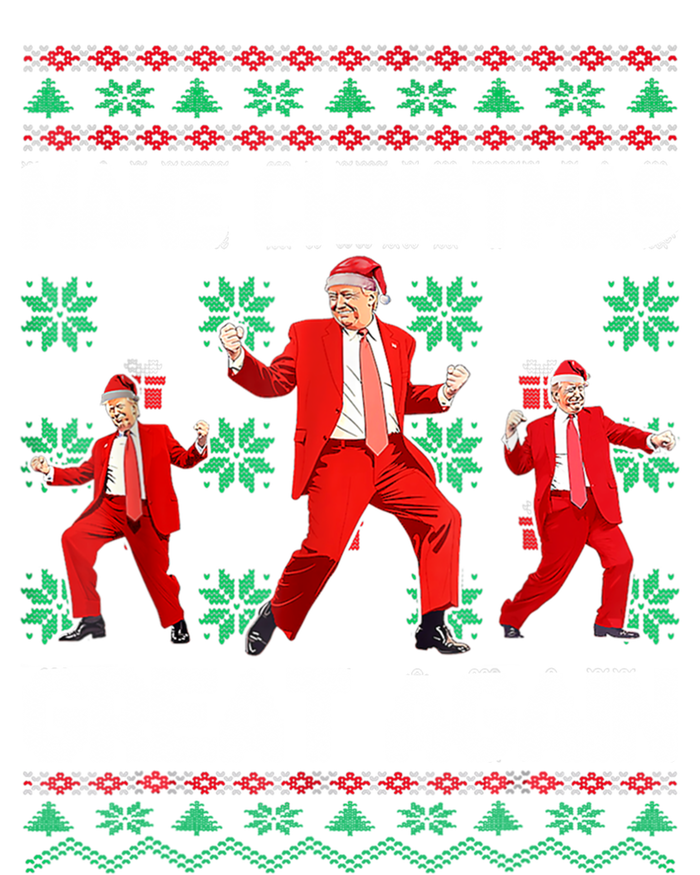 Make Christmas Great Again Santa Trump Dance Xmas Pajamas Gift T-Shirt