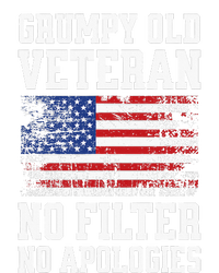 Military Veteran Funny American Flag Grumpy Old Vet Performance Fleece Hoodie