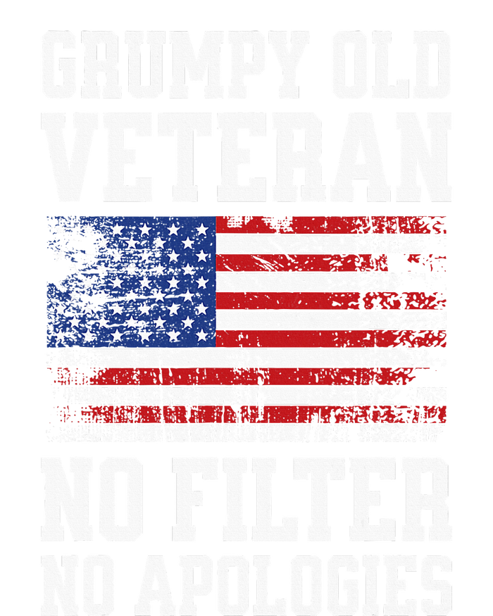 Military Veteran Funny American Flag Grumpy Old Vet Performance Fleece Hoodie