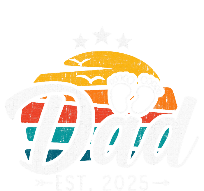 Dad Est 2025 Retro Vintage Dad To Be Gifts For 1st Time Dad T-Shirt